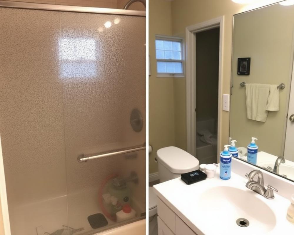 Bathroom before cleaning